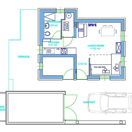 Woodywood House Bohinj בית נופש Polje